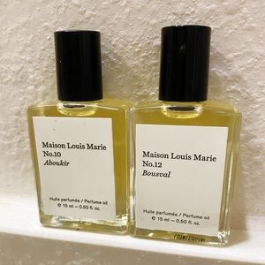 Maison Louis Marie Aboukir and Bousval roll on perfume oil